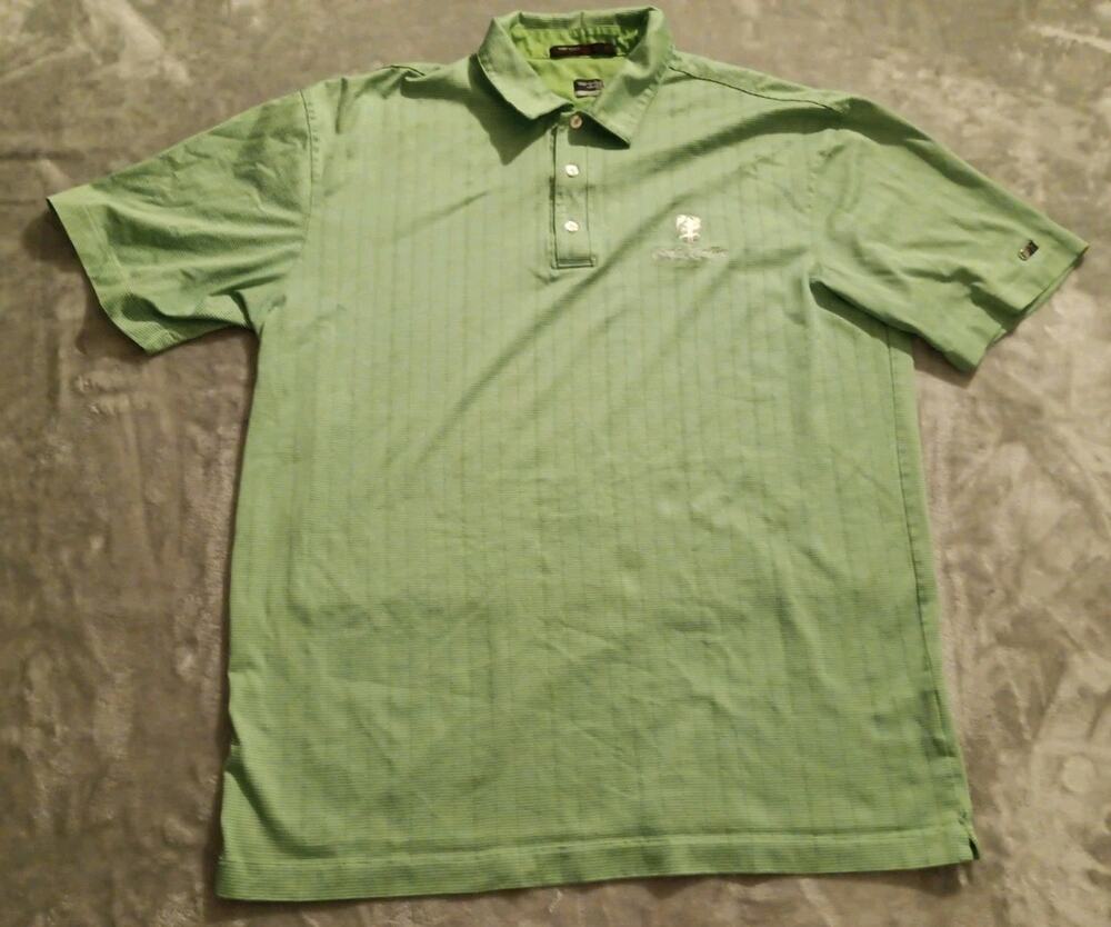 Nike Tiger Woods Collection Eagles Landing Golf Course Polo Shirt Mens Large